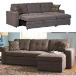 Images of Coaster Gus Charcoal Chenille Upholstery Small Sectional Storage Chaise Sofa  Pull-Out Bed small sectional sofa bed