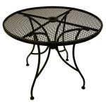 Images of Image of: Black Round Metal Patio Coffee Table metal patio table
