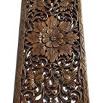 Images of Large Carved Wood Wall Panel. Floral Wood Carved Wall Decor. Size 35.5 wood carved wall art