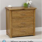Images of London Solid Oak 3 Drawer Small Chest small oak chest of drawers
