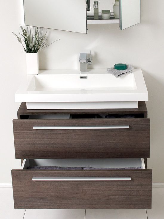 Images of Perfect for my bathroom! Want a floating vanity with basin on top and small floating bathroom vanity