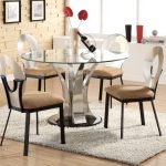 Images of Round Glass Dining Table 60 Round Glass Dining Tables Lovely In Brilliant Modern modern round dining table set