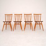Images of Set of 4 Retro Solid Elm Dining Chairs by Ercol Vintage 1960u0027s vintage ercol dining chairs