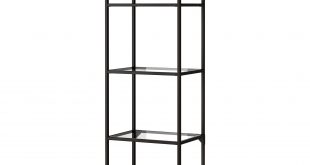 Images of VITTSJÖ Shelf unit - black-brown/glass - IKEA glass shelving unit
