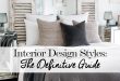 Modern Interior Design Styles: The Definitive Guide interior design styles guide