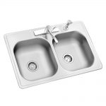 Amazing All-in-One Drop-In Stainless Steel 33 in. 4-Hole kitchen sinks stainless steel