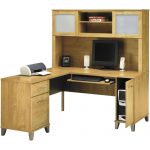 Cool Bush Somerset 60 l shaped computer desk with hutch