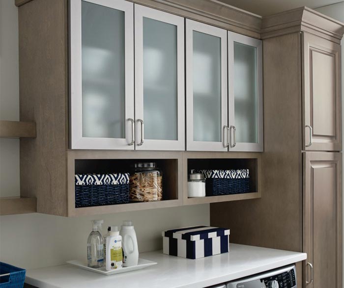 Images of ... Laundry room storage cabinets with aluminum frame doors and frosted  glass laundry room storage cabinets
