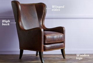 Modern and Classical Wing back chair