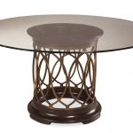 Luxury ART Intrigue Round Glass Top Dining Table round glass top dining table