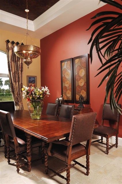 Luxury Assorted Dining Room Paint Colors for Your Home. Classy mediterranean dining  room dining room paint colors dark furniture