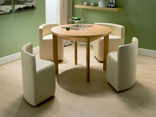 Luxury Creative Space-Saving Furniture Design - Dining Table And Chairs space saving dining table