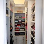 Luxury Floor To Ceiling Wall Shoe walk in closets designs for small spaces