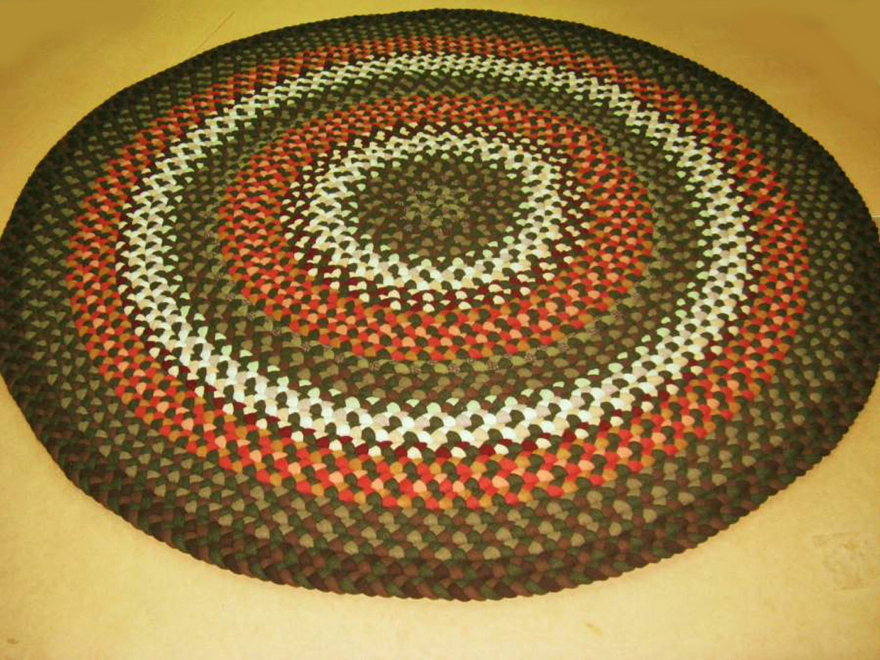 Luxury Handmade Round Braided Rugs round woven rug