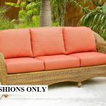 Luxury Sofa Cushions - NC6624DS 3 seats: 22 replacement cushions for wicker furniture