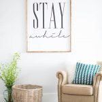 Luxury Stay awhile framed print, Home Decor, Wall Art More home decor wall art