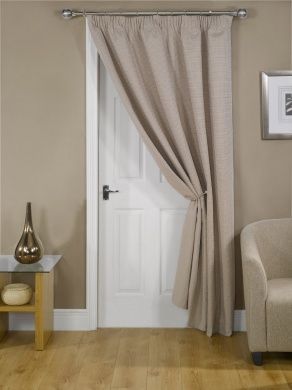 Luxury Thermal Door Curtain Beige thermal front door curtain
