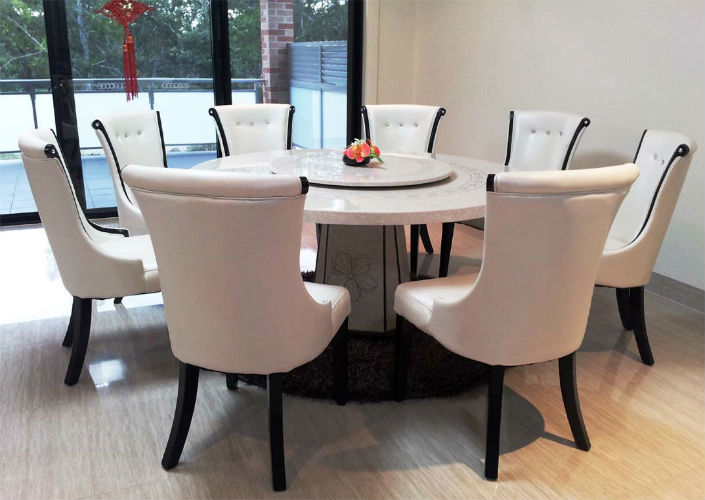 Elegant marble round dining table home inspiration ideas top 5 gorgeous white marble marble round dining table