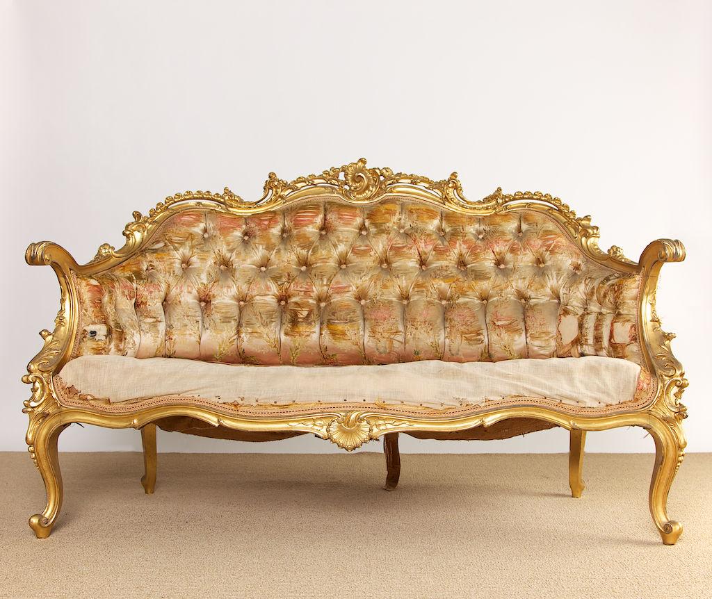 Master 19th Century French Rococo Style Louis XV Settee french rococo furniture