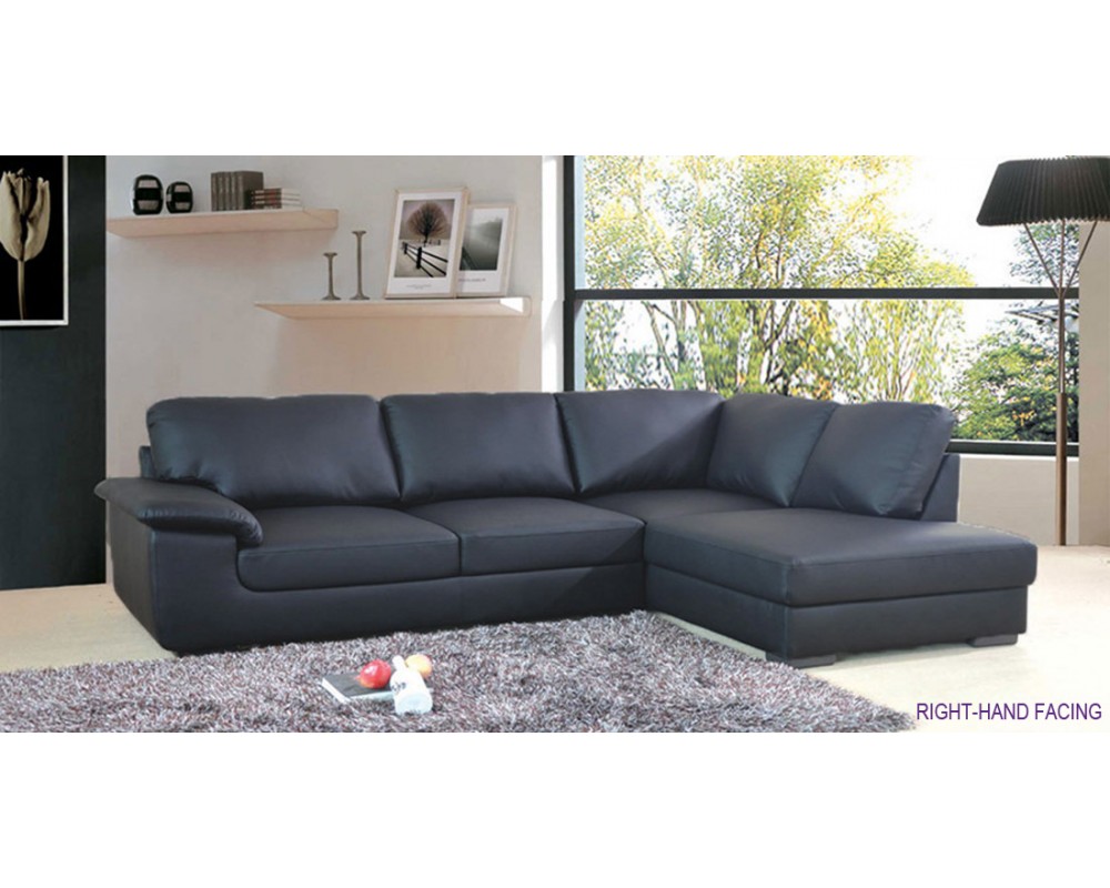 Master Collingwood Black Leather Corner Sofa £500 black leather corner sofa