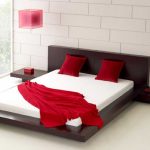 Master Fujian Modern Platform Bed + 2 Night Stands King in Espresso low profile platform bed