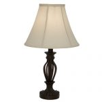Master Light Accents, Table Lamp 18.5 Inches Height, Traditional Iron Scrollwork Table nightstand lamps for bedroom