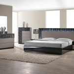 Master Modern Bedroom Set with LED lighting system modern bedroom furniture sets