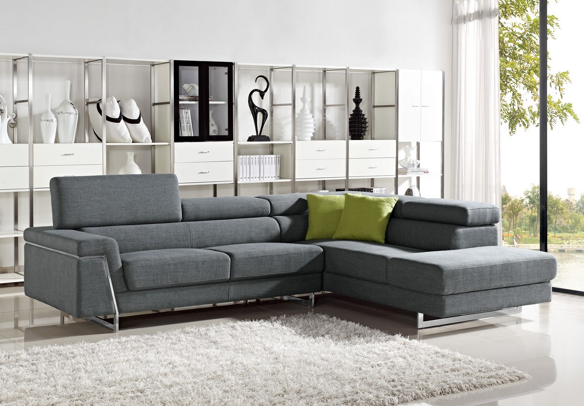 Master More Views modern fabric sectional sofa