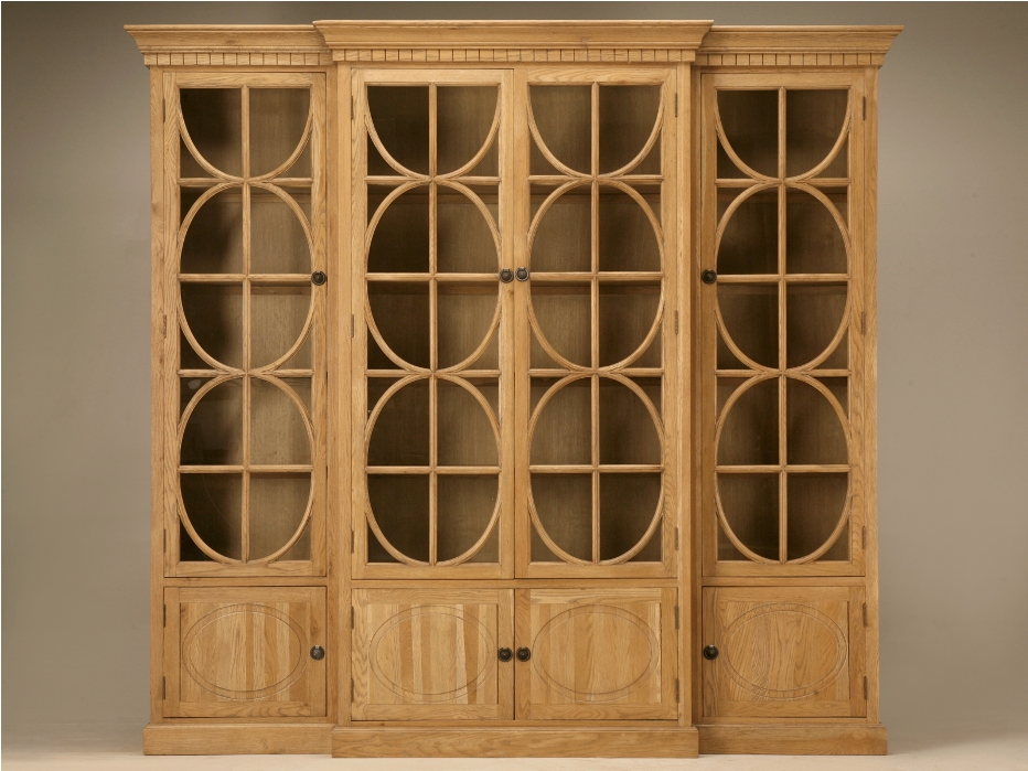 Master Oak bookcases with glass doors oak bookcase with glass doors