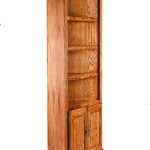 Master Traditional Oak Corner Bookcase, Lower Doors traditional-bookcases oak corner bookcase