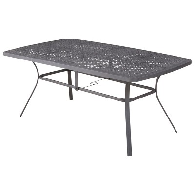 Best Harper Steel Rectangular Patio Dining Table - Threshold™ metal patio table