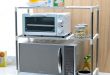 Stunning Double layer microwave oven shelf storage shelf stainless steel oven  microwave microwave storage shelf