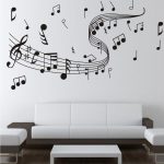 Modern Buy wall sticker Music notation. 0855 stickers manufacturers supply fashion  hand-painted wall stickers home decor