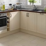 Modern Chesham offers neat relaxed lines and a distinctive tongue and groove style homebase kitchen units