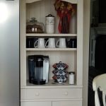 Modern Create your Own Cozy Coffee Bar or Coffee Nook using a shelf! home coffee bar furniture