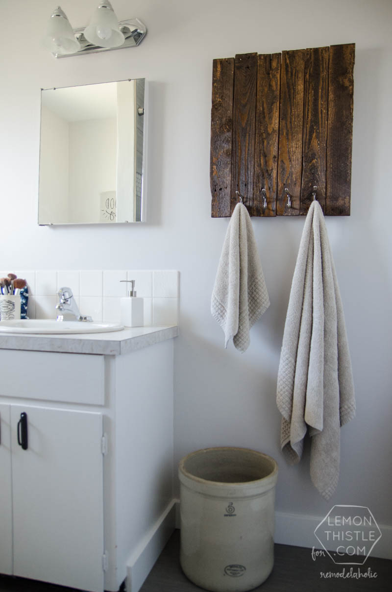 Modern DIY Bathroom Remodel on a Budget (and thoughts on renovating in phases) diy bathroom renovation