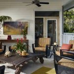 Modern Furnished Porch front porch furniture sets