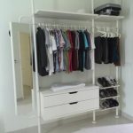 Modern Ikea Stolmen open concept wardrobe system - moving overseas. open wardrobe system