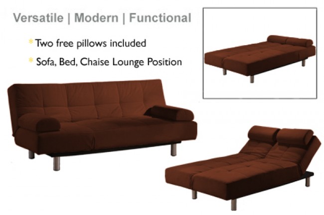Modern Jamaica_Modern_Convertible_Futon_Sofa_Bed_Chocolate convertible futon sofa bed
