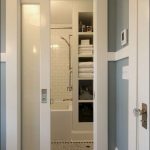 Modern Julie: if you keep the powder room and master bath, you could sliding pocket doors