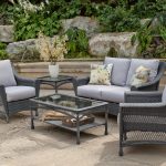 Modern Landscape Design Along Driveway_10057004 ~ Win a Wicker Furniture Set From grey resin wicker outdoor furniture