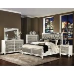 Modern Magnussen Monroe 4pc Queen Size Panel Bedroom Set queen size bedroom sets