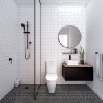 Modern master bath | Fab bathroom with a masculine edge simple small bathroom designs