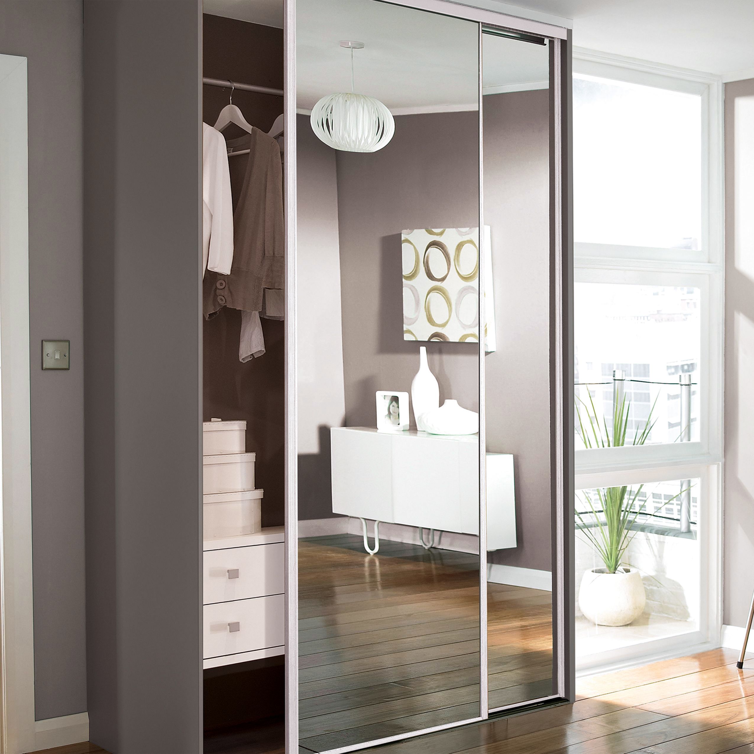 Modern Mirror Sliding Doors wardrobes with sliding doors