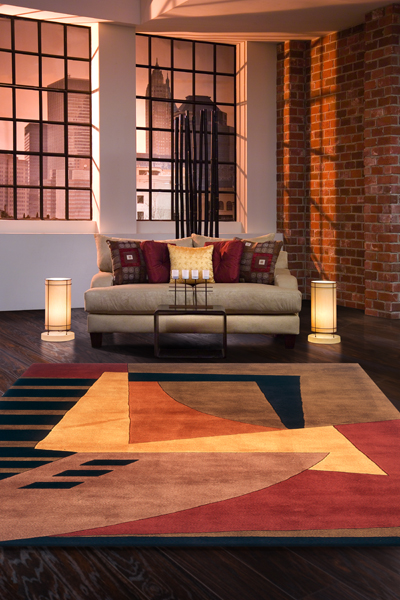Modern ... New Wave Collection now. Momeni-NW22-Pomegranate momeni rugs new wave collection