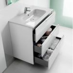 Modern Roca Victoria-N 3 Drawer Vanity Unit with Basin roca bathroom vanity units