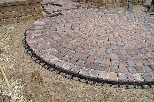 Modern Round Design round brick patio designs