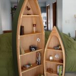 New 6 Foot Handcrafted Wood Row Boat Bookshelf Bookcase shelve boat shelf bookcase