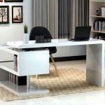 New Futuristický koncept pro Modern Office Desk, který je laděn do bílé a modern desks for home