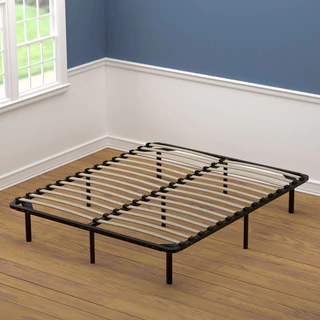 New Handy Living Queen Size Wood Slat Bed Frame queen size bed frame